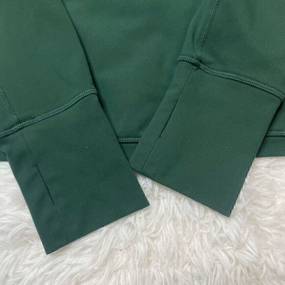 Zyia Active Jacket Womens Size M Green 1/2 Zip Athletic Pocket Long Sleeve Top - Picture 4 of 9